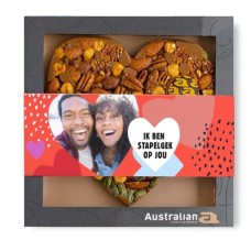 Australian Heart | Milk Nuts | Crazy about you with your own photo | 220g